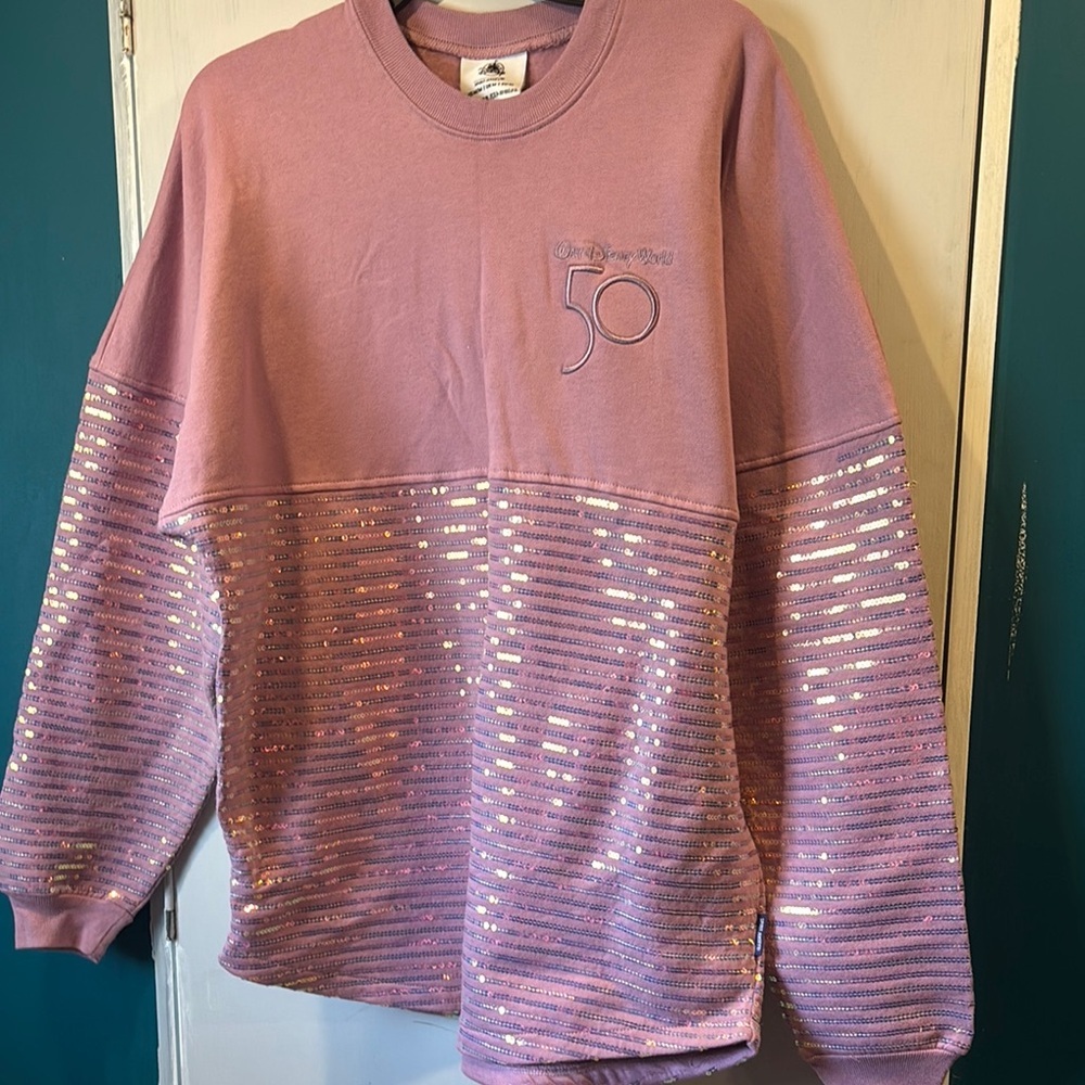 Disney Purple Sequin Women's Sweater